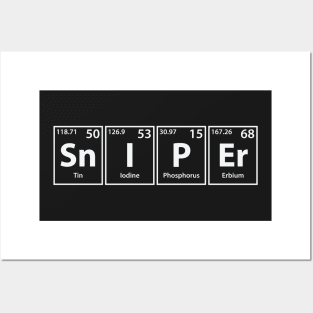 Sniper (Sn-I-P-Er) Periodic Elements Spelling Posters and Art